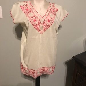 Vintage Island Embroidered Bohemian Top
